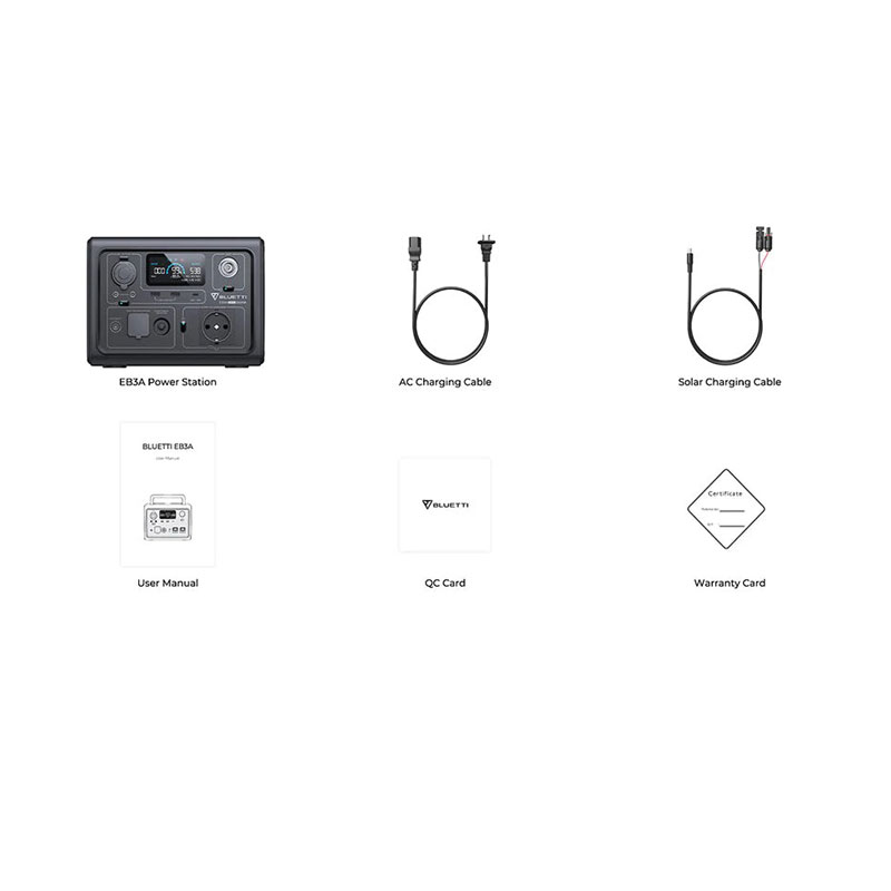 BLUETTI EB3A Tragbare Powerstation | 600W 268Wh BLUETTI EB3A Tragbare Powerstation | 600W 268Wh