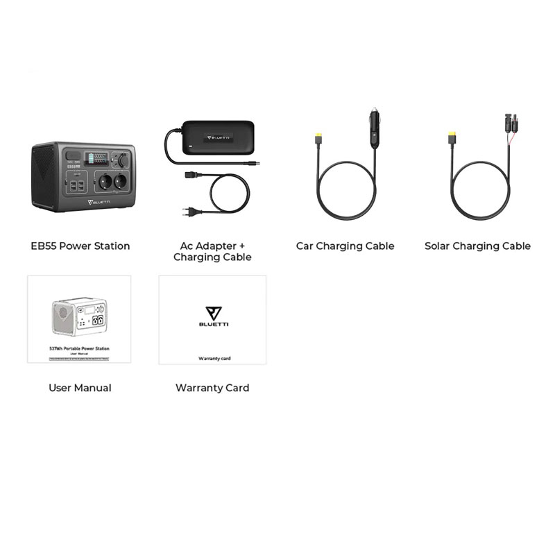 BLUETTI EB55 Tragbare Powerstation | 700W 537Wh BLUETTI EB55 Tragbare Powerstation | 700W 537Wh