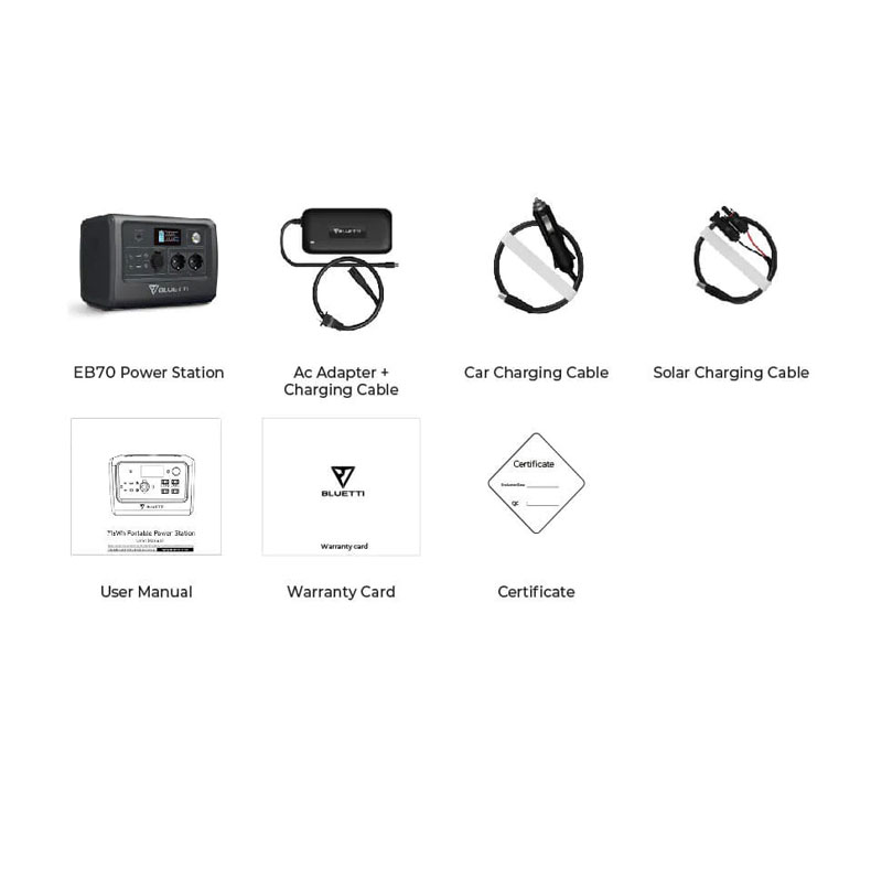 BLUETTI EB70 Tragbare Powerstation | 1000W 716Wh BLUETTI EB70 Tragbare Powerstation | 1000W 716Wh