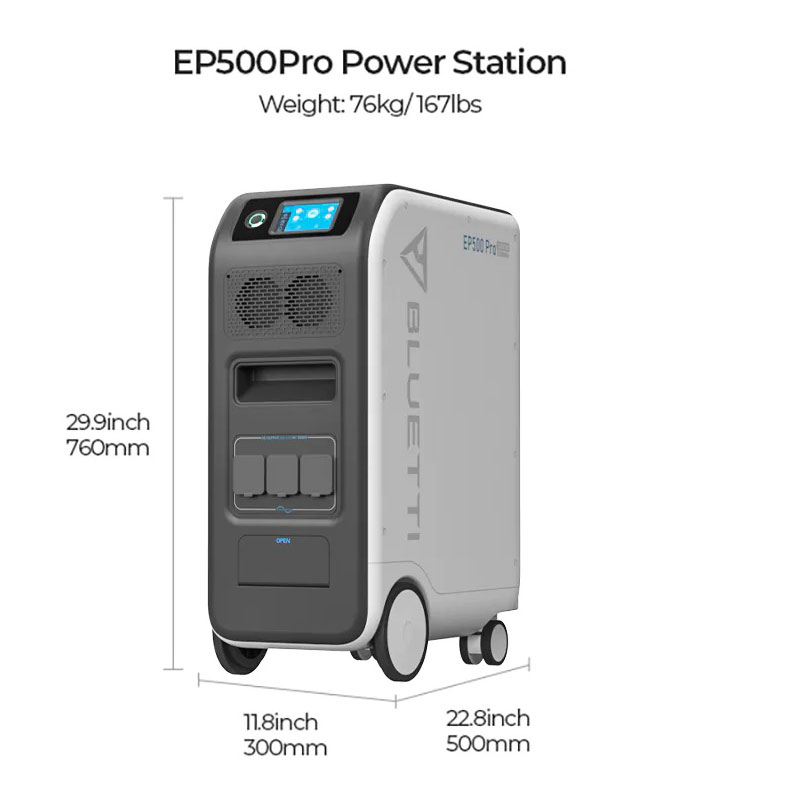 BLUETTI EP500Pro Powerstation | 3000W 5100Wh BLUETTI EP500Pro Powerstation | 3000W 5100Wh