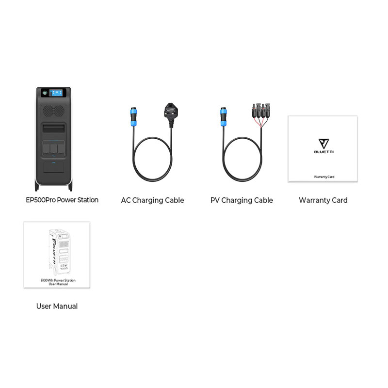 BLUETTI EP500Pro Powerstation | 3000W 5100Wh BLUETTI EP500Pro Powerstation | 3000W 5100Wh